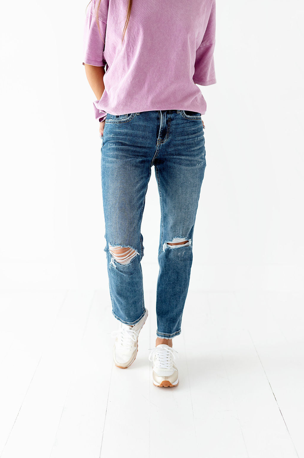 Avalon Vintage High Rise Straight Jeans