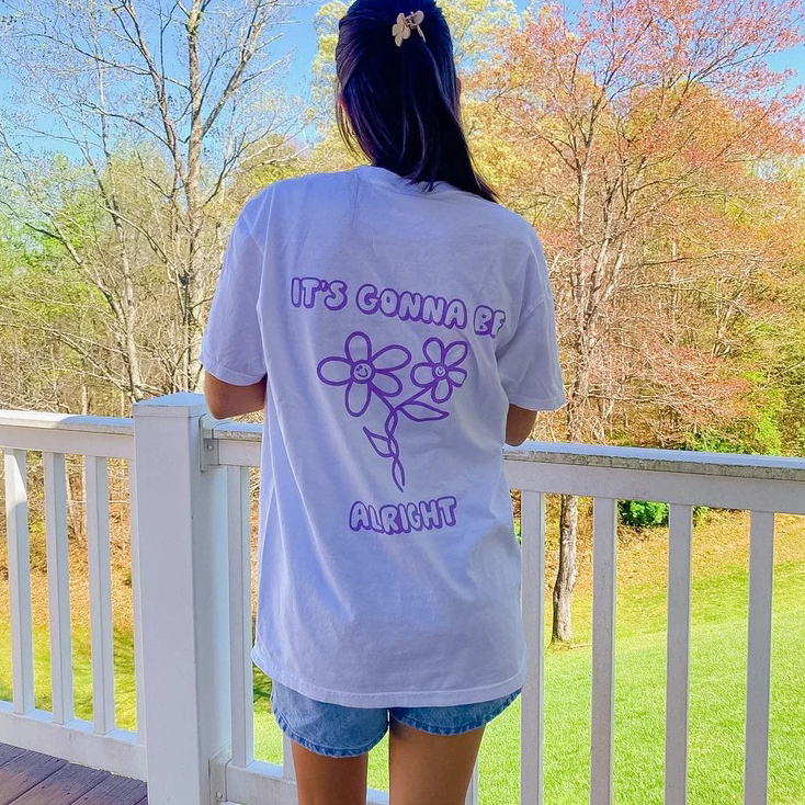 Women's It's Gonna Be Alright Cotton Oversized T-Shirt