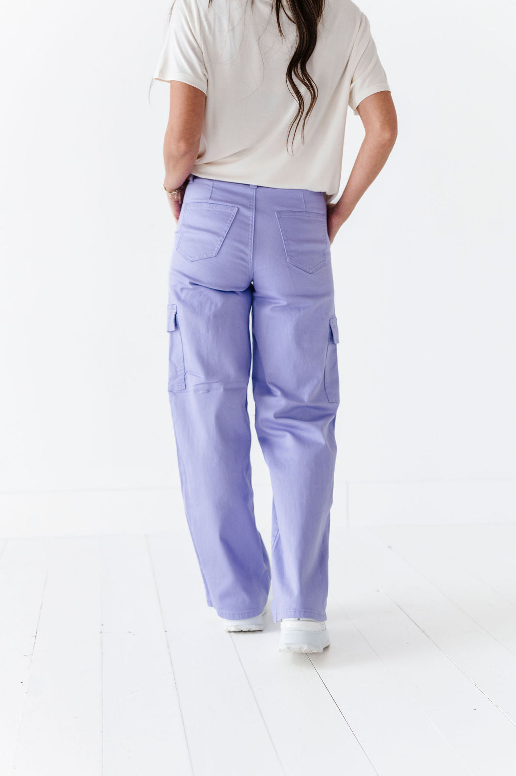 Spencer Cargo Jeans in Lilac